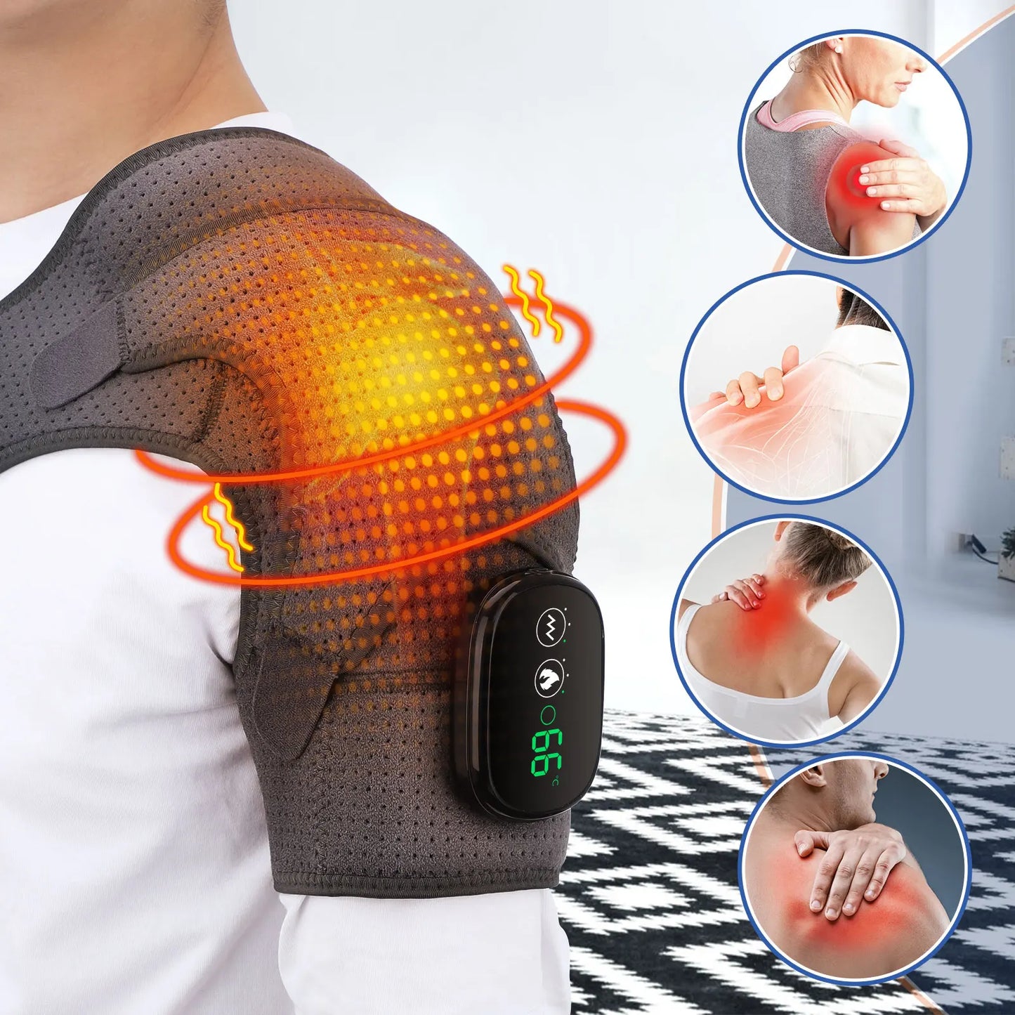Electric Shoulder Massager, Shoulder Thermal Brace