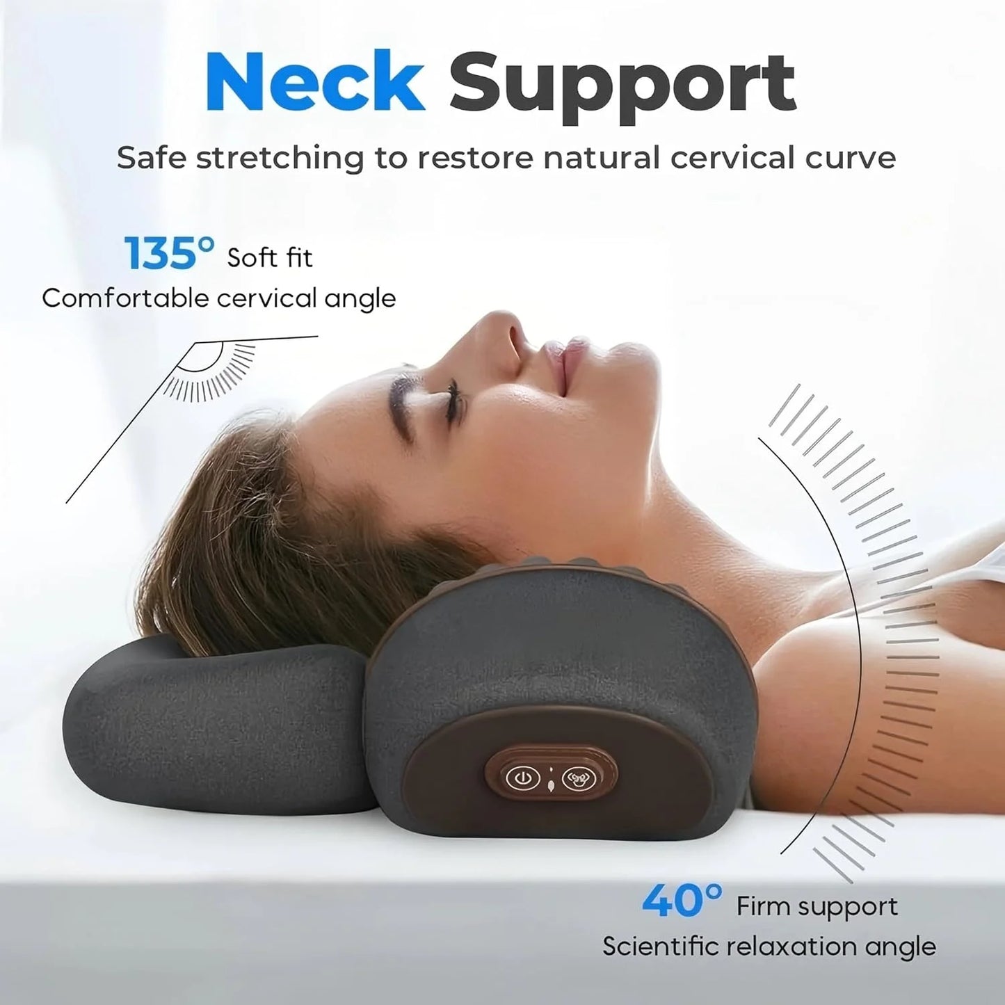 Almohada masajeadora de cuello 3 en 1