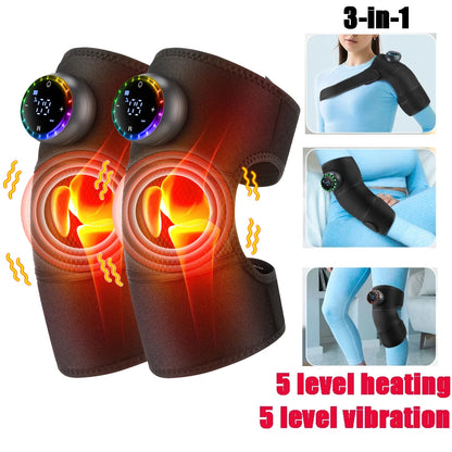 Electric Heating Knee Massager, Knee Vibration Device
