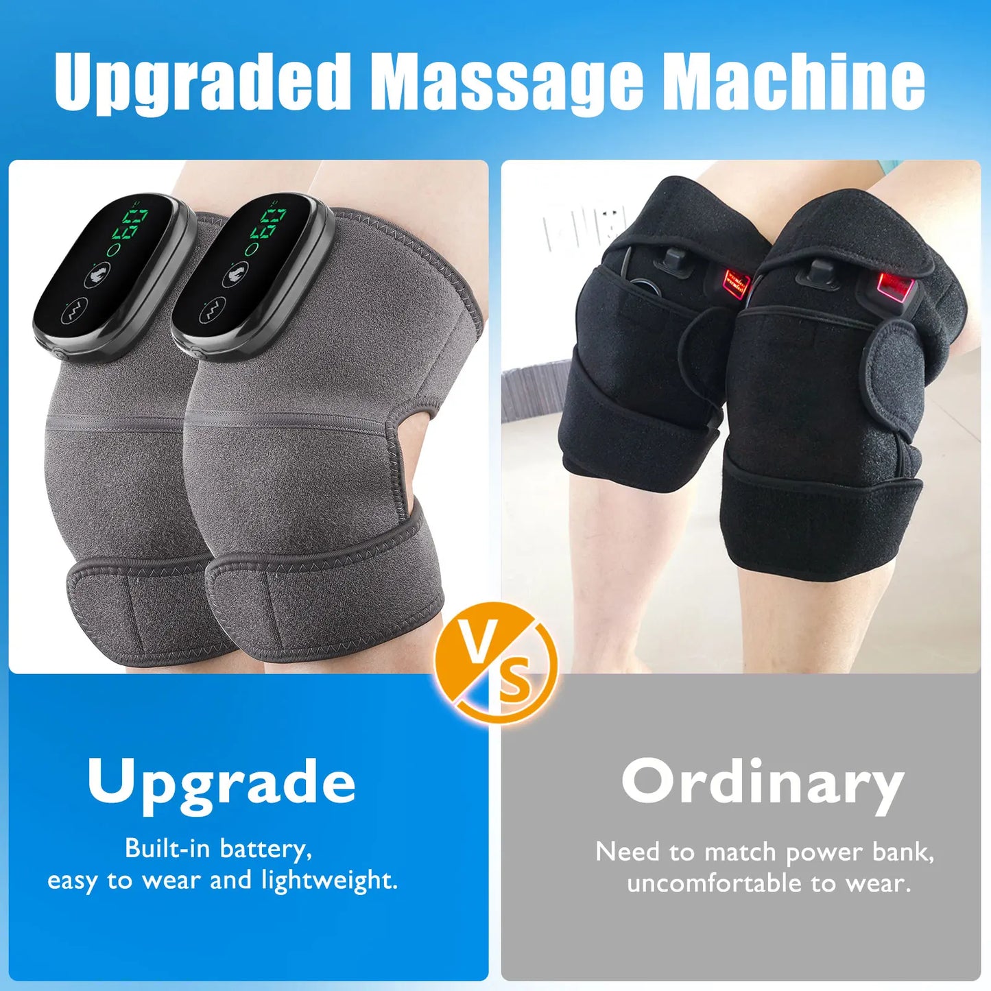 Electric Heating Knee Massager, Knee Vibration Device