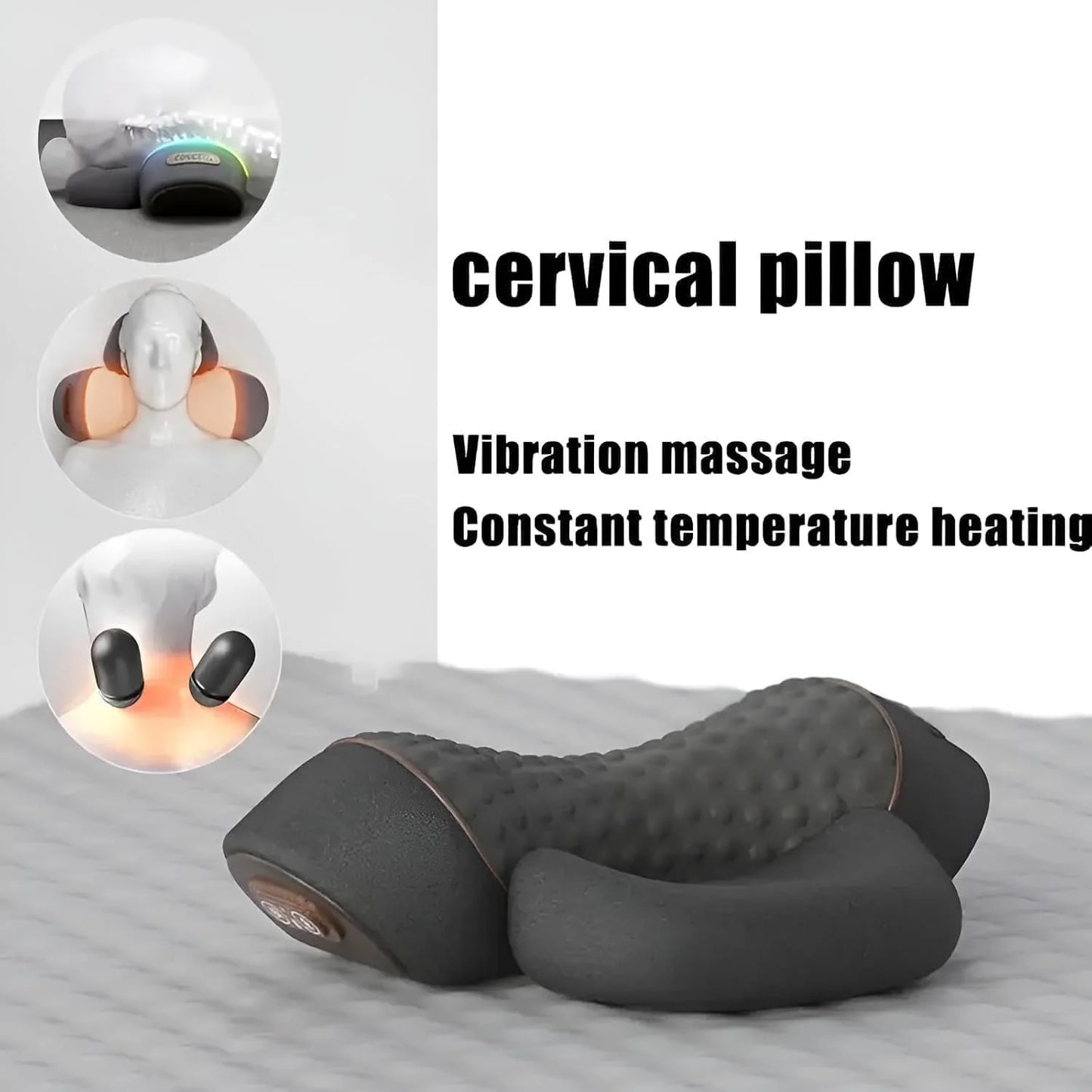Almohada masajeadora de cuello 3 en 1