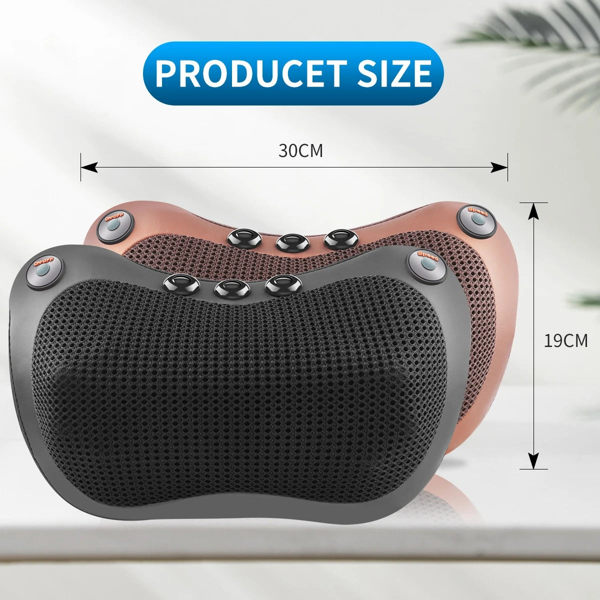 Shiatsu Back and Neck Massager Pillow with Heat.